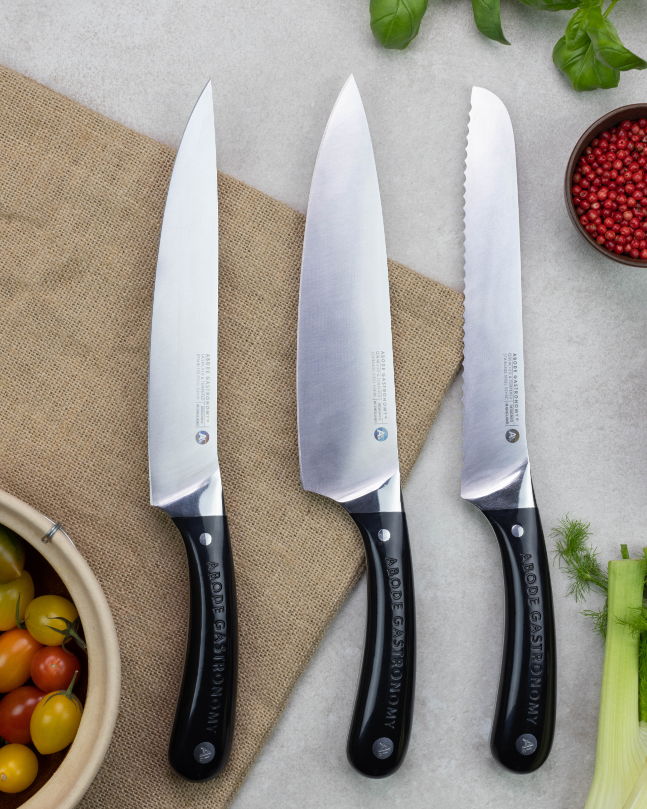 Premium Chef's Knives Set of 3