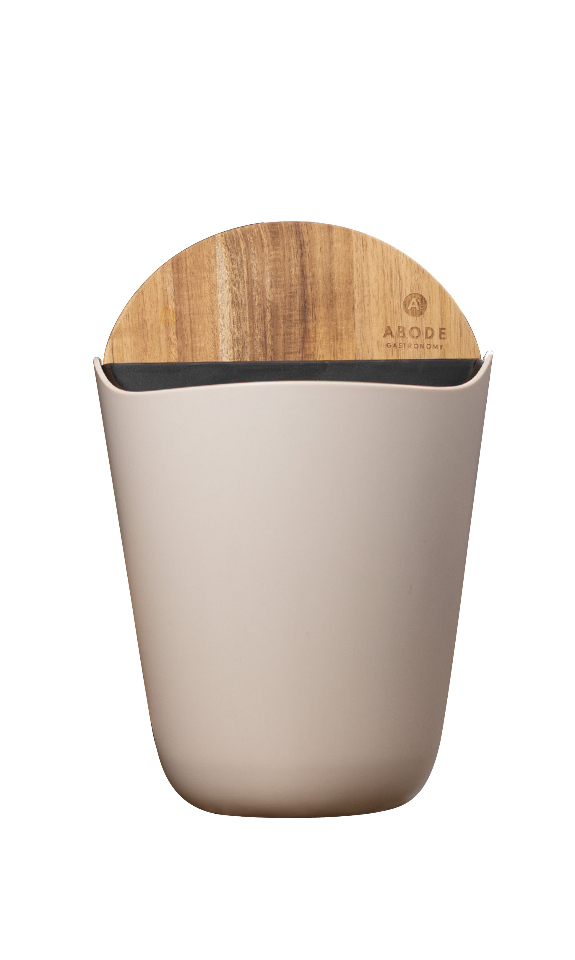 Utensils and Knives Holder with Cutting Board - Cream
